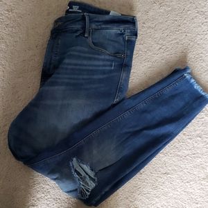 High rise skinny jeans